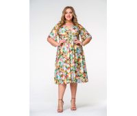 красивые цветочные платья для полных