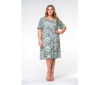 вечерние голубые платья для полных