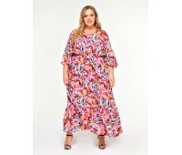 длинные платья из штапеля для полных