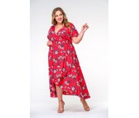 красное вечернее платье большого размера