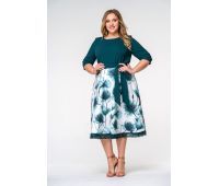 зеленое вечернее платье большого размера