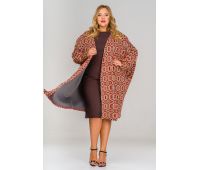 женский длинный кардиган большого размера