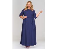 красивое синее платье для полных