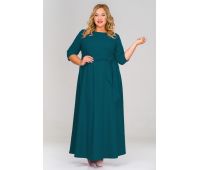 зеленое платье в пол большого размера