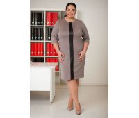 платья с кожаной вставкой для полных